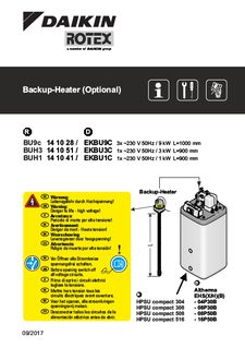 HPSU compact,Altherma EHSX-HB_Back-up heater optional_0081442999_00_0917_Installation manual  download